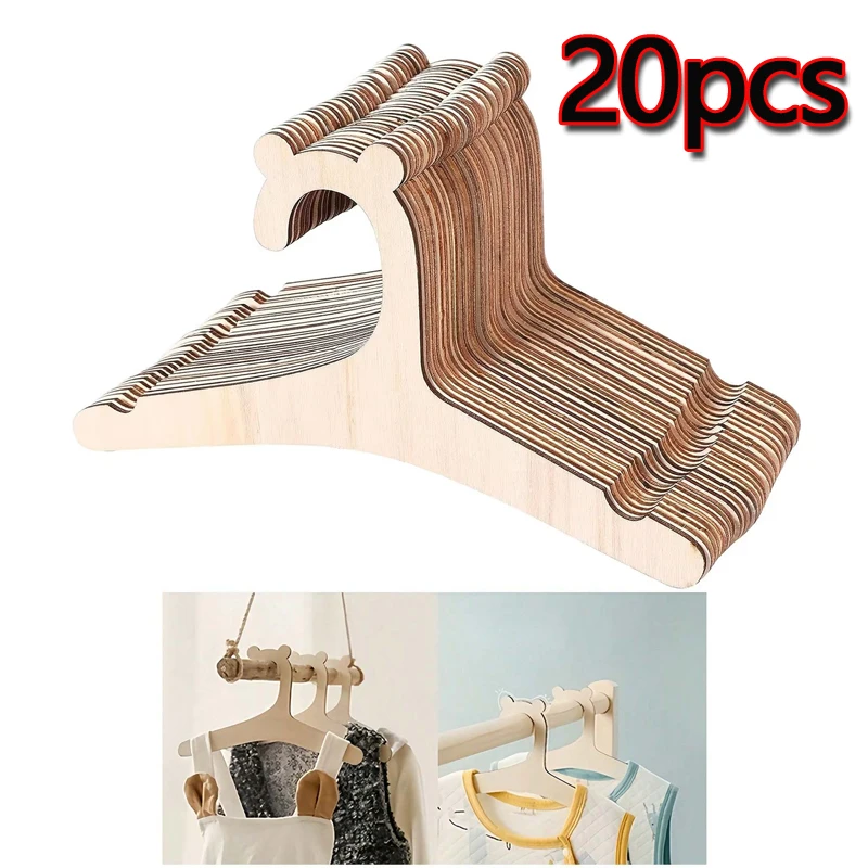 Baby Nursery Girl Room - Lot de 5/10/20/50 cintres en bois