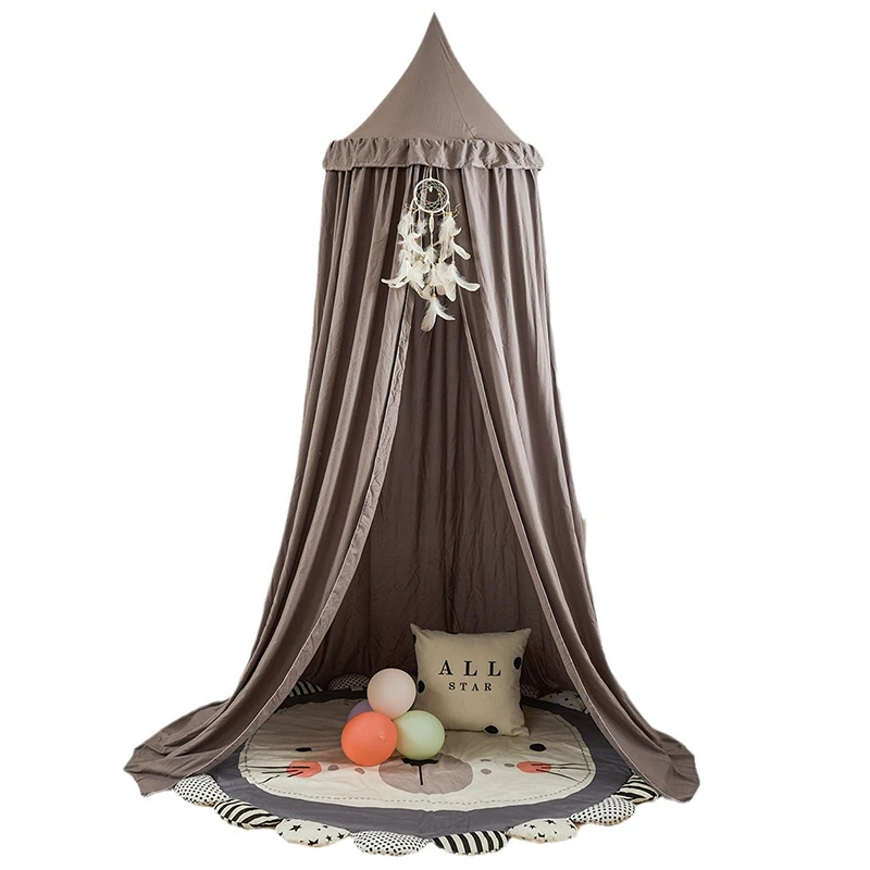 Baby Nursery Equipment - Moustiquaire Crépue Ronde Suspendue pour Chambre