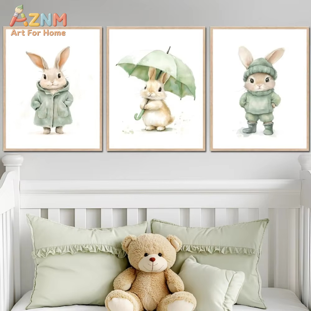 Baby Nursery Outfits - AZNM Tableau mural sur toile de