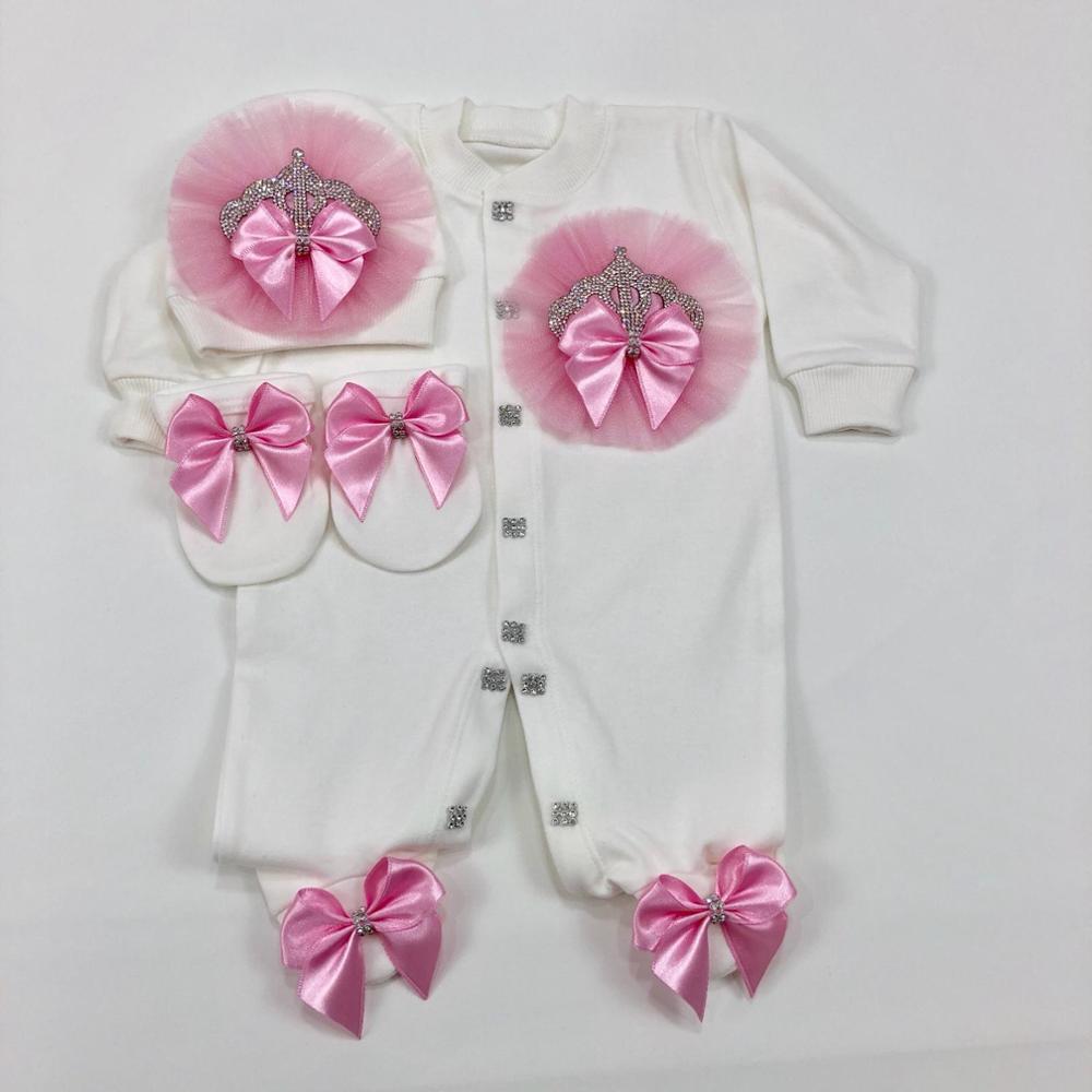 Baby Nursery Outfits - Tenue pour nouveau-né fille, 3 pièces,