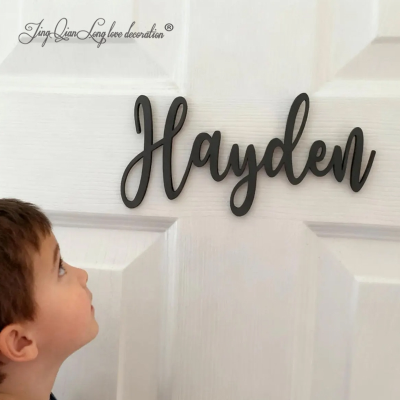 Baby Nursery Sign - Panneau de nom de bébé personnalisé