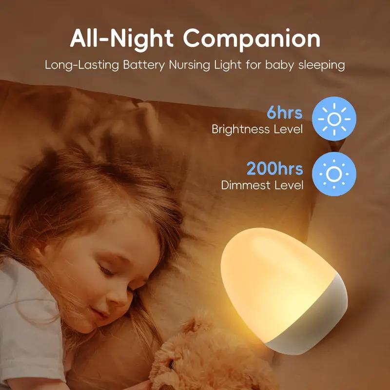 Baby Nursery Temperature - Veilleuse tactile pour bébé crèche Rechargeable
