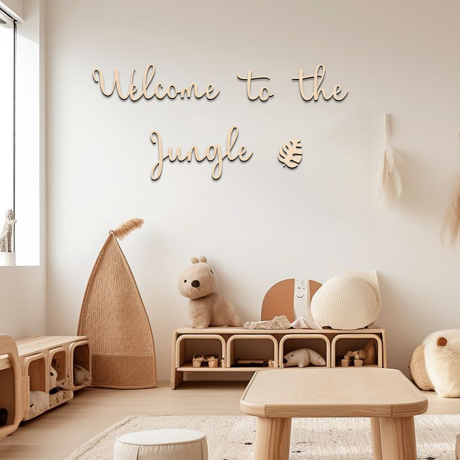 Baby Nursery Sign - Panneau en bois de bienvenue dans