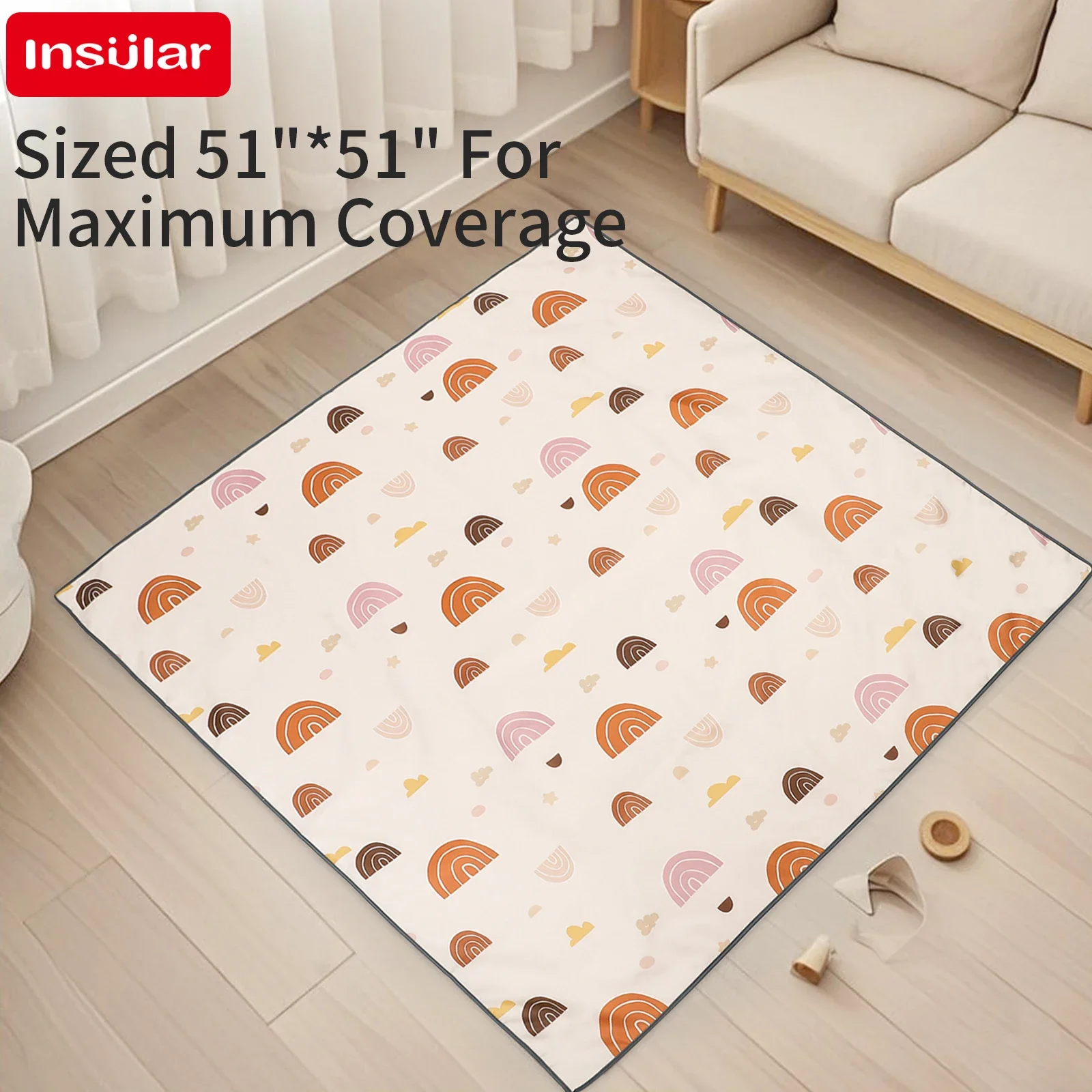 Baby Mattress Waterproof - Tapis de jeu pliable INSULAR pour