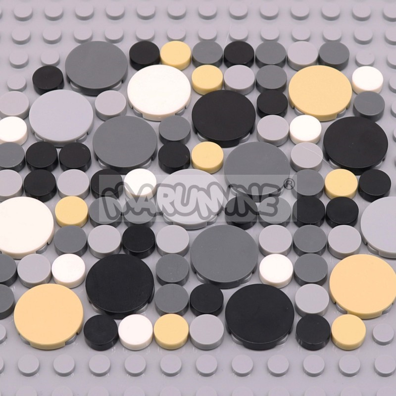 Lego Set City - Blocs de carrelage ronds 1x1 2x2,
