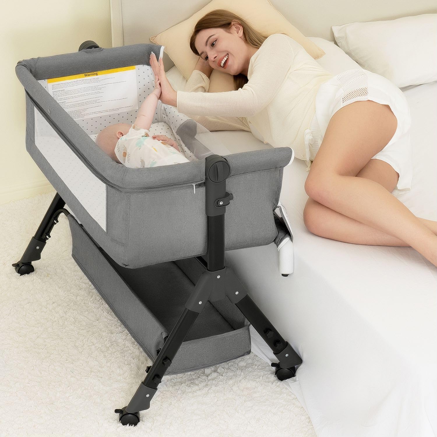 Lit bébé 3 en 1, berceau de ch - Bassinet Bedside Sleeper avis et prix