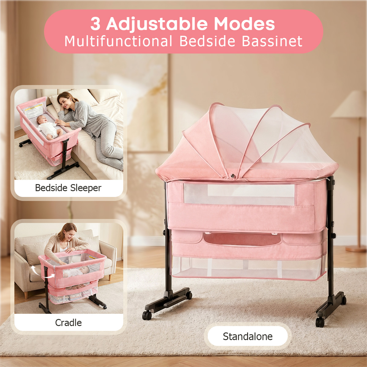 Berceau de chevet pliable pour - Bassinet Bedside Sleeper avis et prix