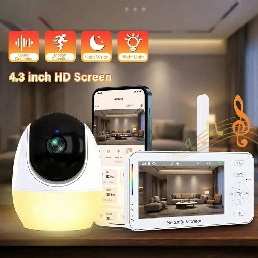 Moniteur vidéo pour bébé de 4, - Baby Nursery Temperature avis et prix