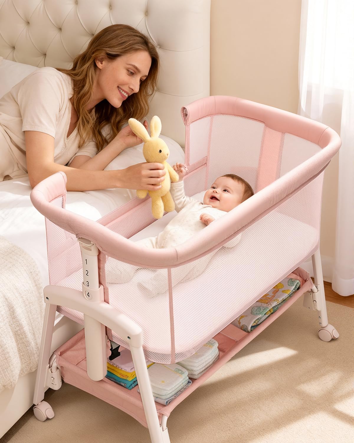 Lit bébé 3 en 1, berceau de ch - Bassinet Bedside Sleeper avis et prix
