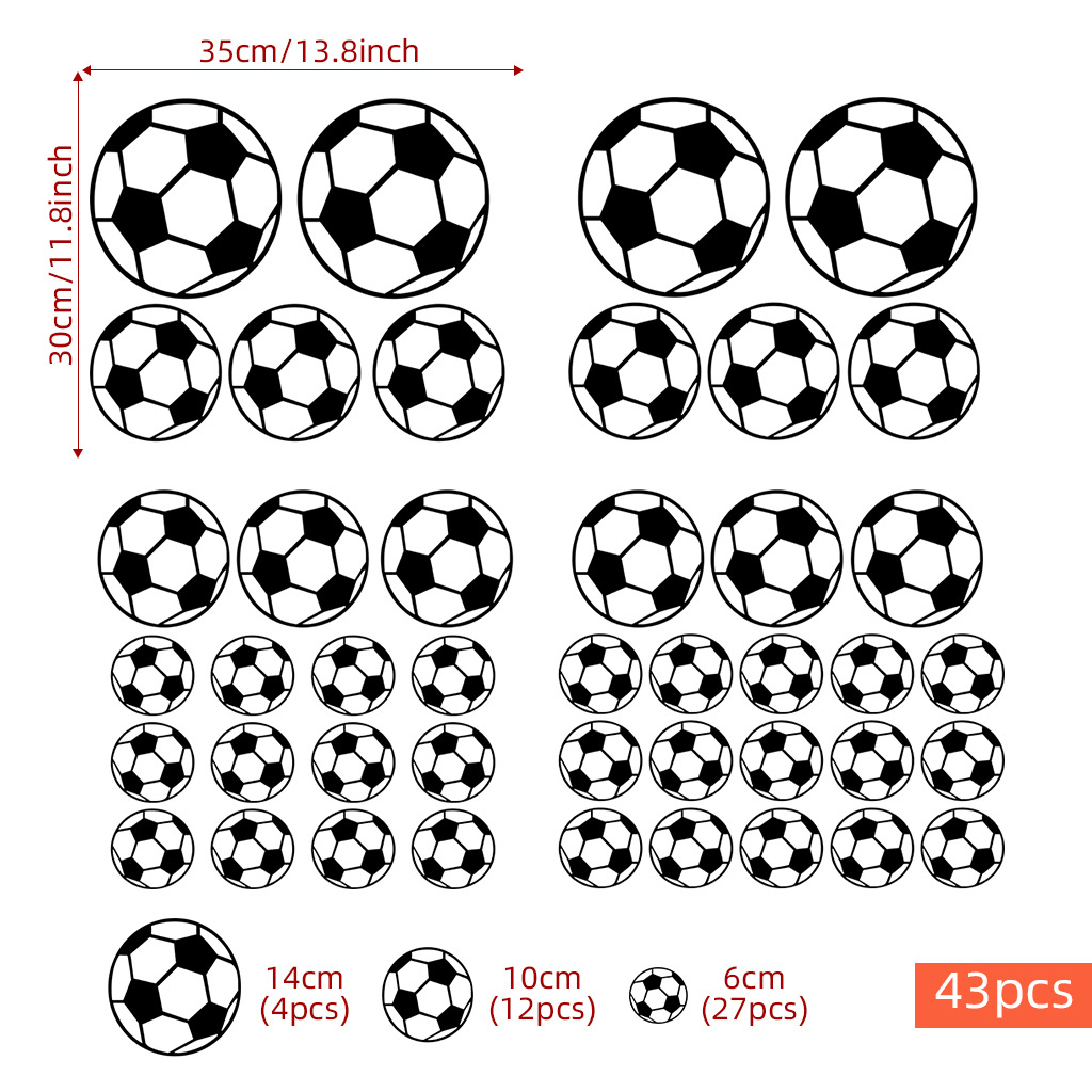Autocollants muraux de Footbal - Baby Nursery Stickers avis et prix