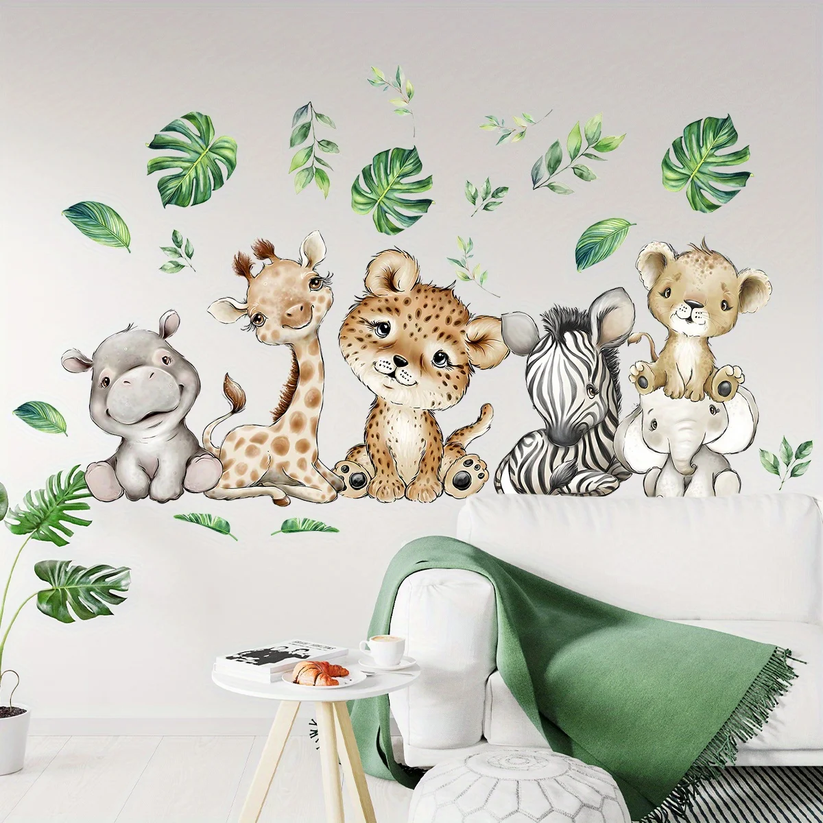1PC dessin animé mignon hippop - Baby Nursery Stickers avis et prix