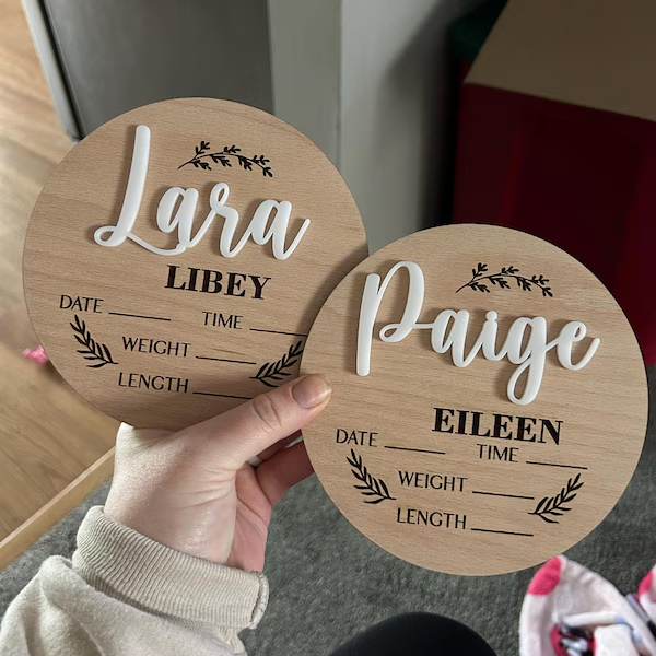 1 plaque personnalisée en bois - Baby Nursery Sign avis et prix