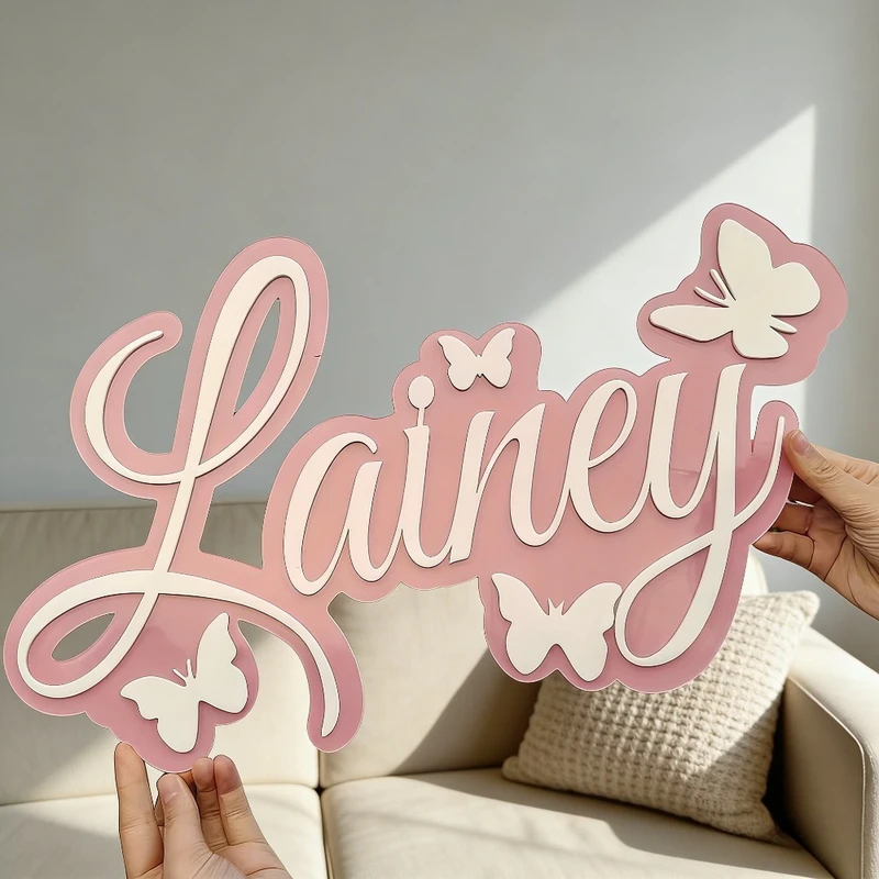 Plaque personnalisée avec le n - Baby Nursery In avis et prix