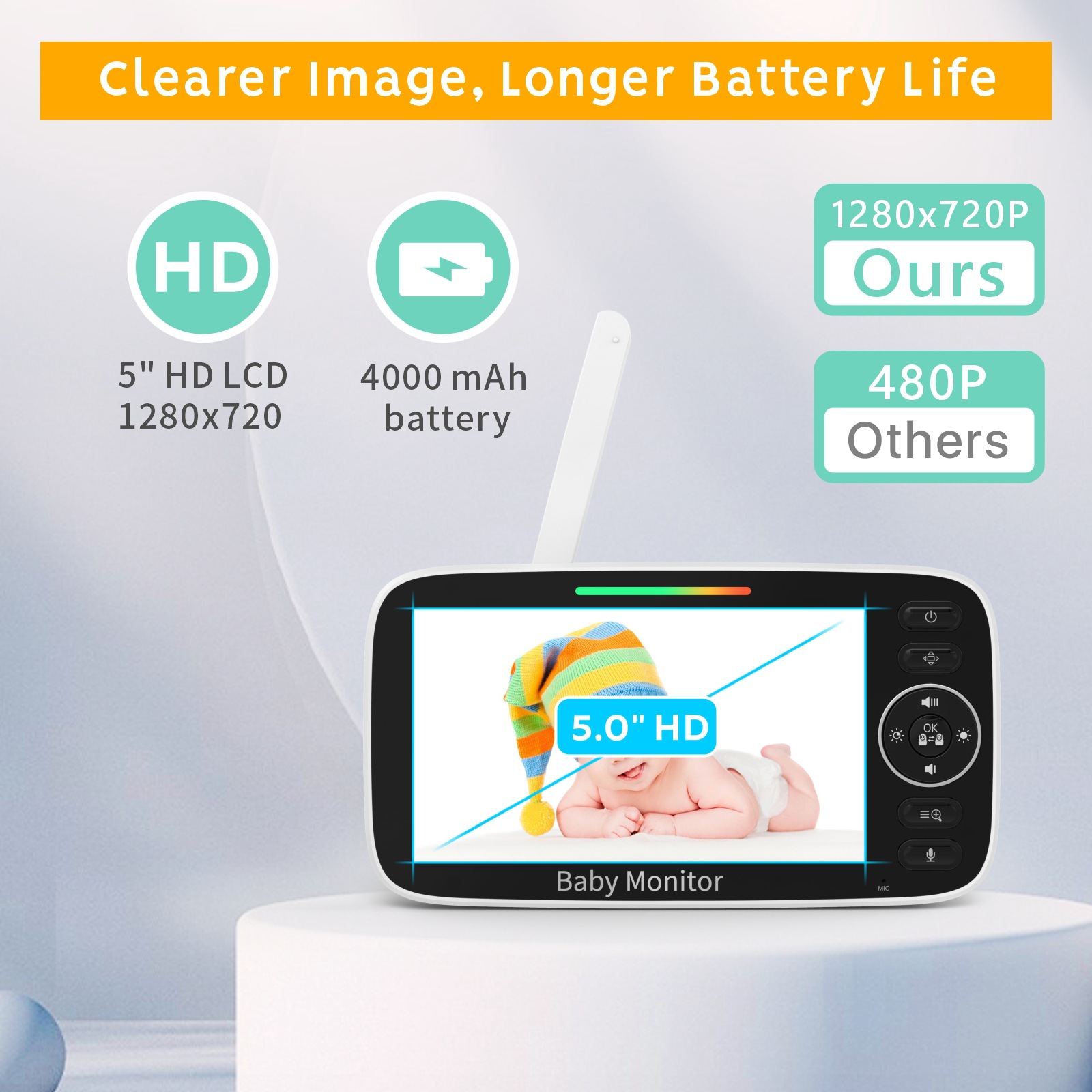 Moniteur bébé avec écran LCD d - Baby Nursery Temperature avis et prix
