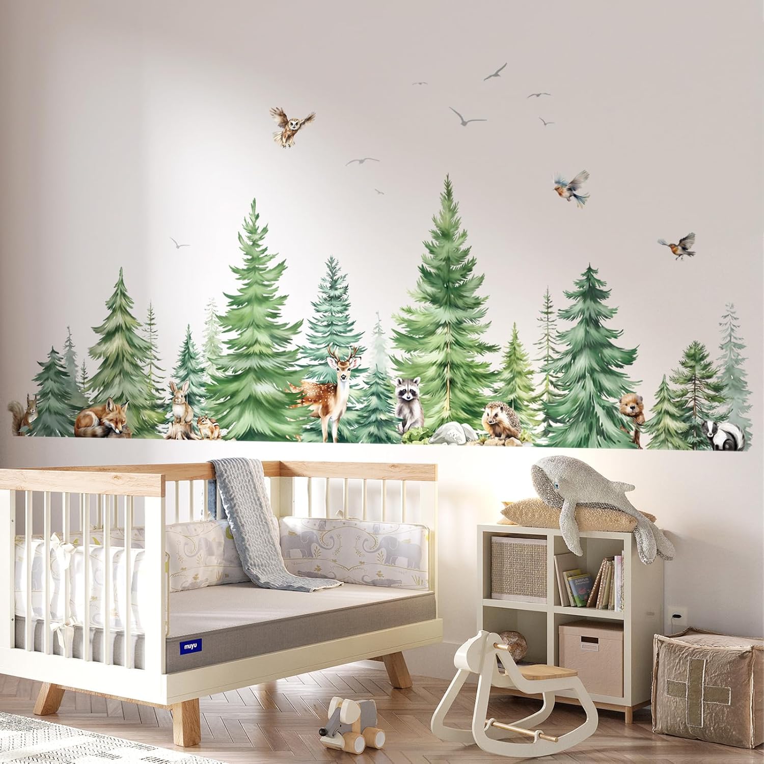 Grand aquarelle pin animaux st - Baby Nursery Stickers avis et prix