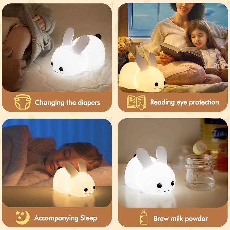 Lampe LED en Forme de Lapin en - Baby Nursery Lamp avis et prix