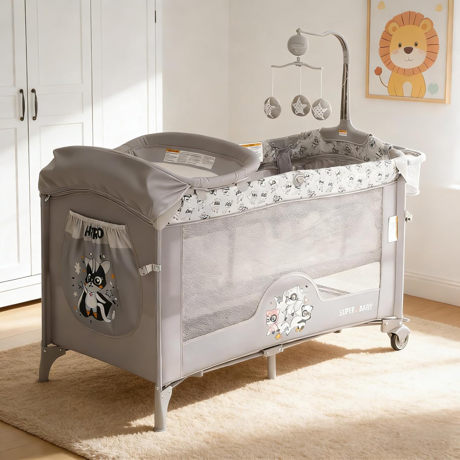 Nouveau lit cododo 4-en-1 pour - Bassinet Bedside Sleeper avis et prix