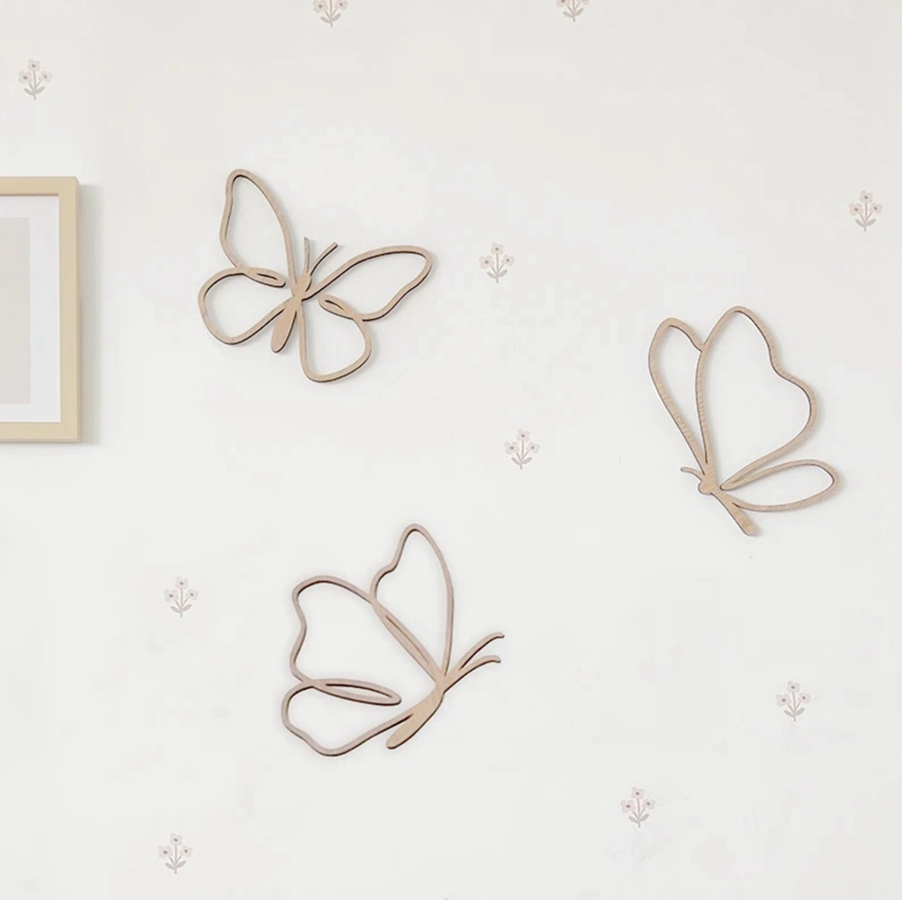 Panneau en bois avec papillons - Baby Nursery Sign avis et prix