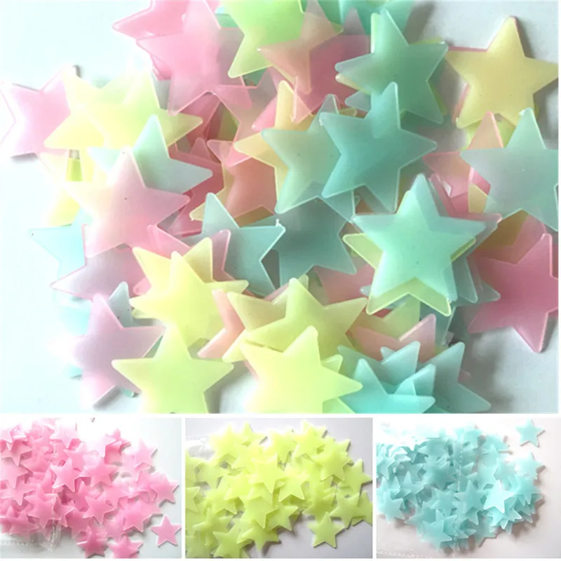 100 autocollants étoiles fluor - Baby Nursery Stickers avis et prix