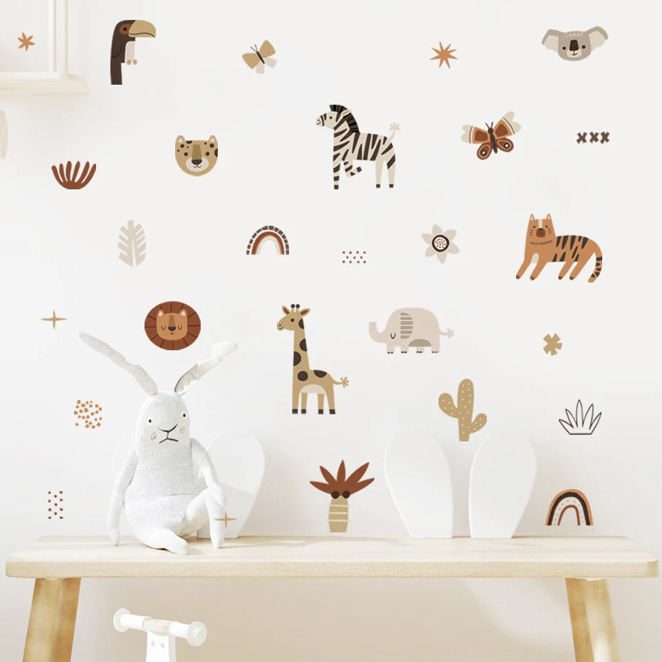 Dessin animé afrique animaux é - Baby Nursery Stickers avis et prix