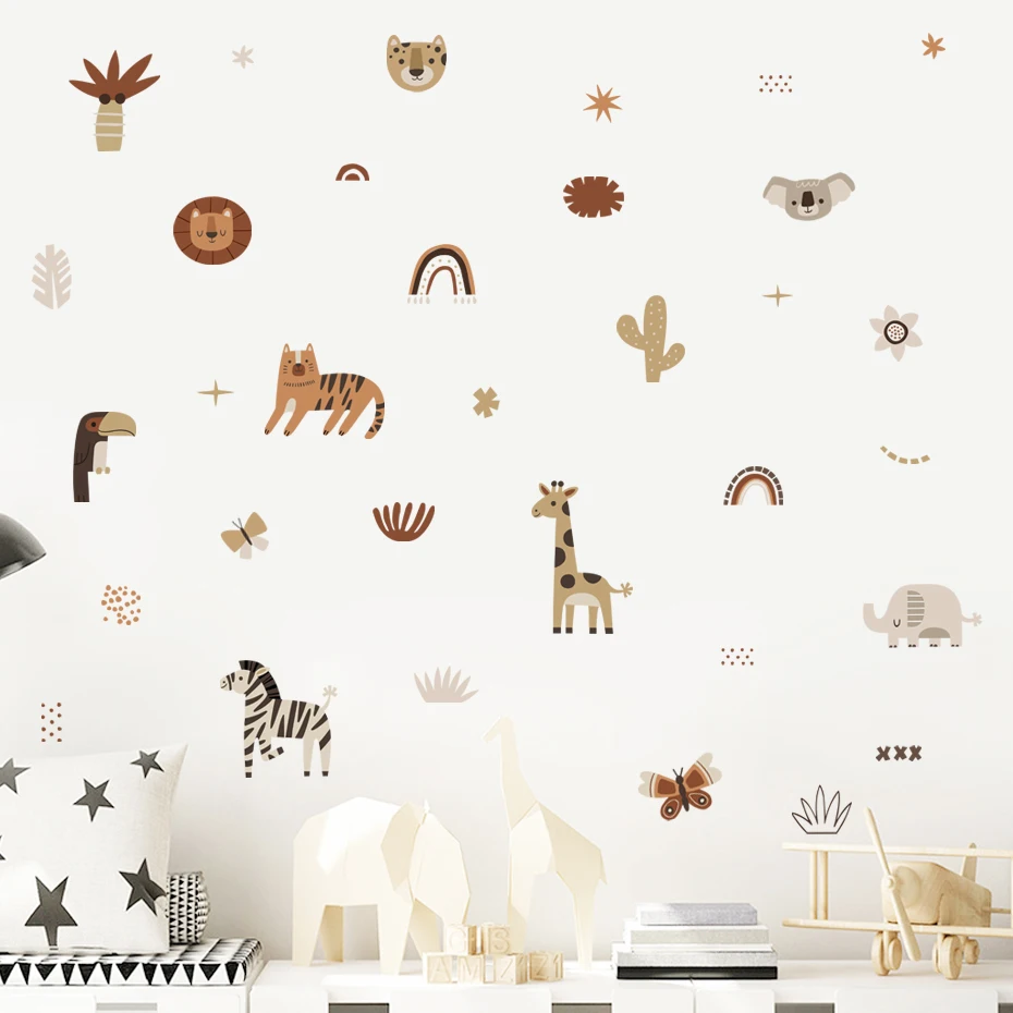 Dessin animé afrique animaux é - Baby Nursery Stickers avis et prix