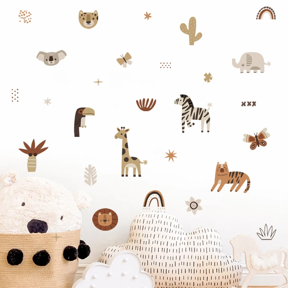 Dessin animé afrique animaux é - Baby Nursery Stickers avis et prix