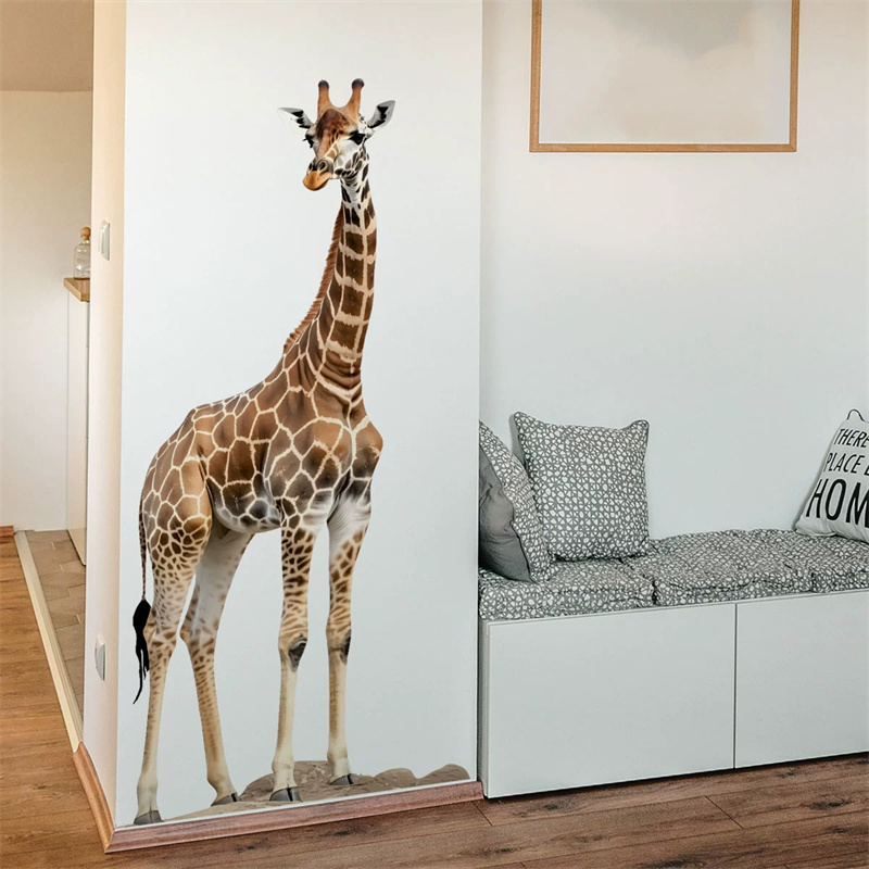 Grand autocollant girafe anima - Baby Nursery Stickers avis et prix